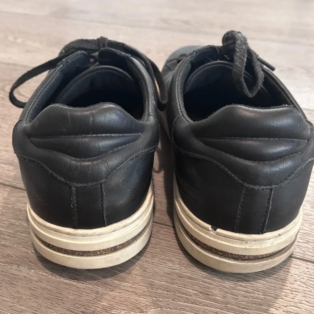 Birkenstock Bend Low Sneakers Mens 44 Black‎ Leather Lace Up Casual Shoes